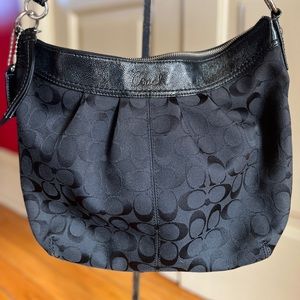 Coach Black Logo Shoulder Bag
